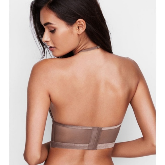 NWT Victoria's Secret Mesh Halter Bralette - Picture 3 of 8